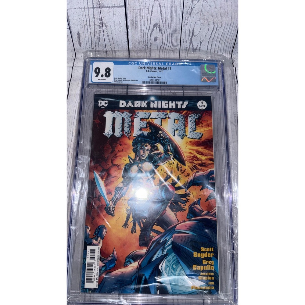 DC Comics Dark Nights Metal 1 Jim Lee Variant Cover CGC 9.8 White Pages 2017